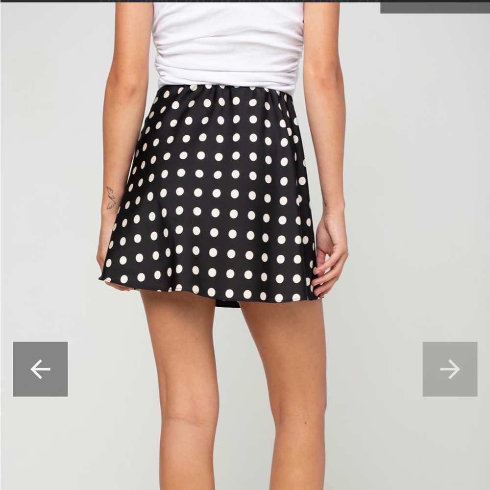 Polka Dot Black Skirt